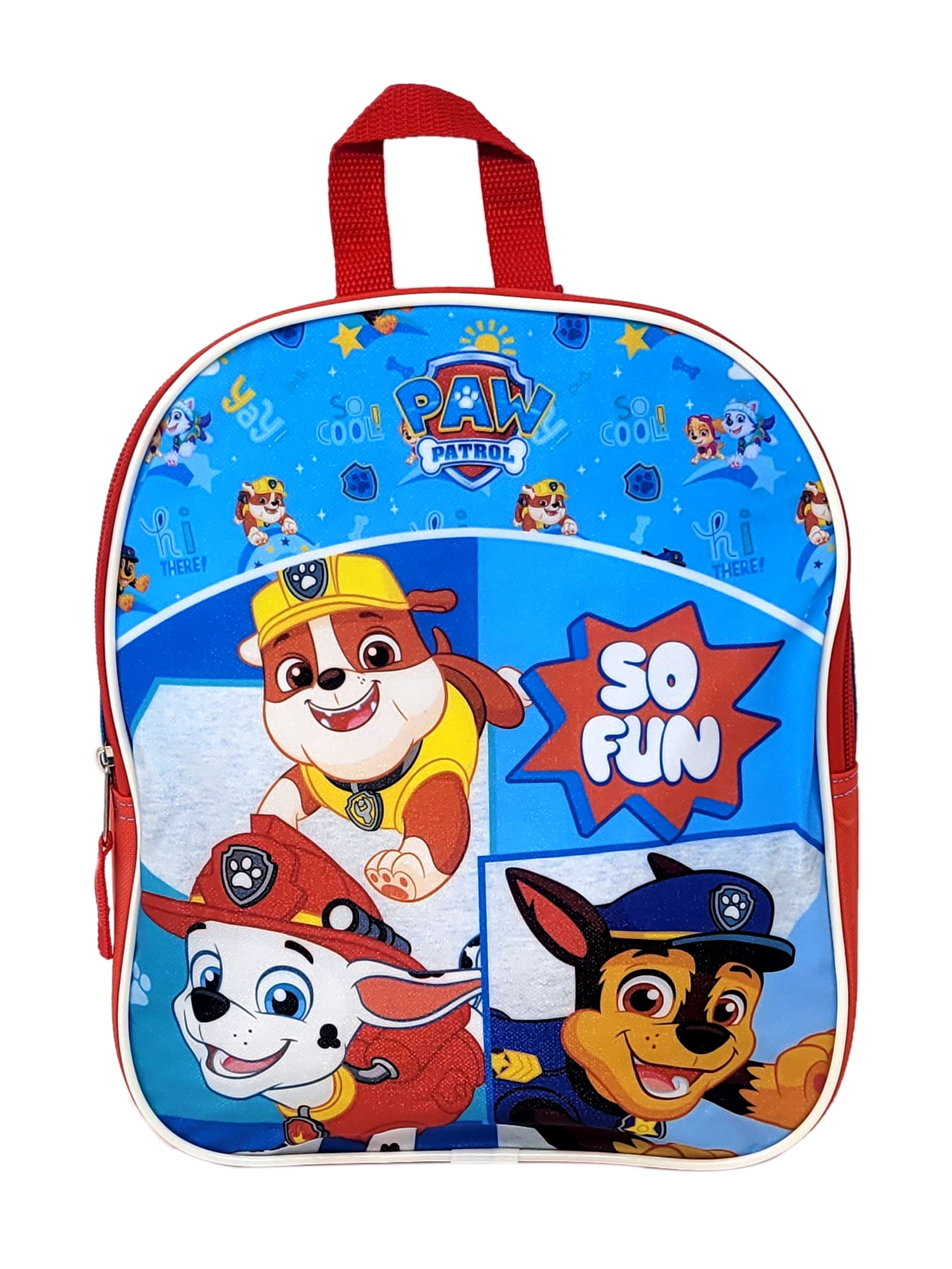 Paw Patrol Boys Toddler PreSchool Backpack Book Bag Marshall Chase Rubble Kids 