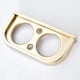 thumbnail image 4 of Set titular de cepillo de dientes Titular de Cepillo de Caliente Vintage Pared Tazas de Cerámica Doble Latón Dorado Magideal Set titular de cepillo de dientes, 4 of 7