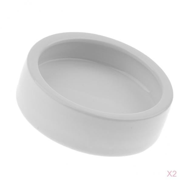 2 Uds Comedero Para Reptiles Cerámica Mini Reptil Lagarto Cuenco De Comida Anti-escape S Sunnimix Recipiente de comida de agua de reptil