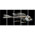 thumbnail image 2 of Fish Skeleton Bone on Black - Animal Canvas Art Print, 2 of 3