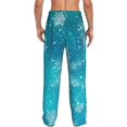 thumbnail image 7 of Salouo Christmas Snow Print Pajama Pants for Men, Lounge Pants Elastic Waistband Casual Men's sleepwear Loungewear Sleep Pajama Pant -XX-Large, 7 of 7