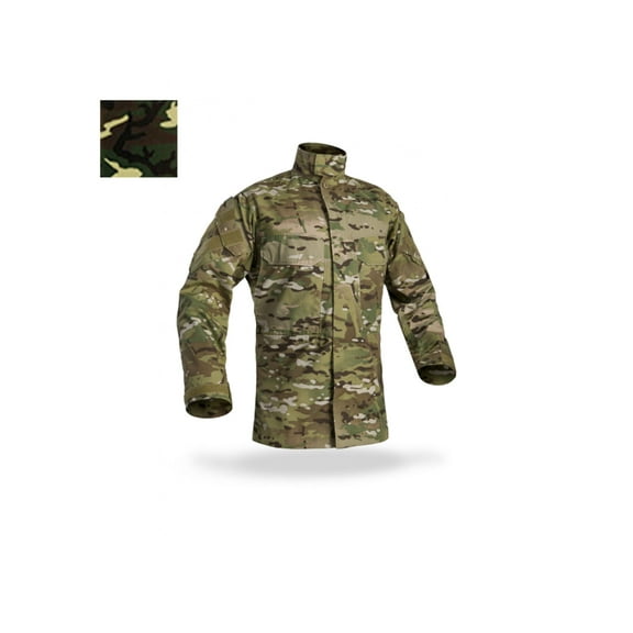 DRIFIRE / Crye Precision FR Field Shirt - Men's, Regular, NATO Woodland, Large