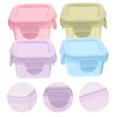 thumbnail image 4 of 4pcs Dispenser Storage Meal Containers Multi-functional Sealed Preservation Storage For Snack, 4 of 4