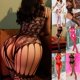 thumbnail image 4 of Lencería Femenina Sexy Bondage Body Erótico Elástico Entrepierna Abierta Medias De Malla, 4 of 4