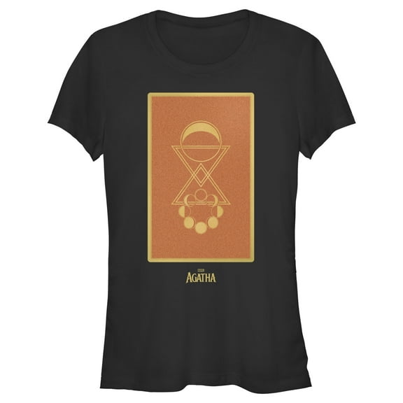 Junior's Marvel: Agatha All Along Symbol Card Graphic T-Shirt