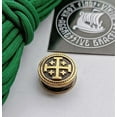 thumbnail image 4 of Jerusalem Cross Brass Bead for Paracord Bracelets | Handmade Religious Amulet Bead | Viking & Crusader Symbol | EDC Lanyard Accessory | Metal Bead for Men’s Bracelets and Crafting, 4 of 10