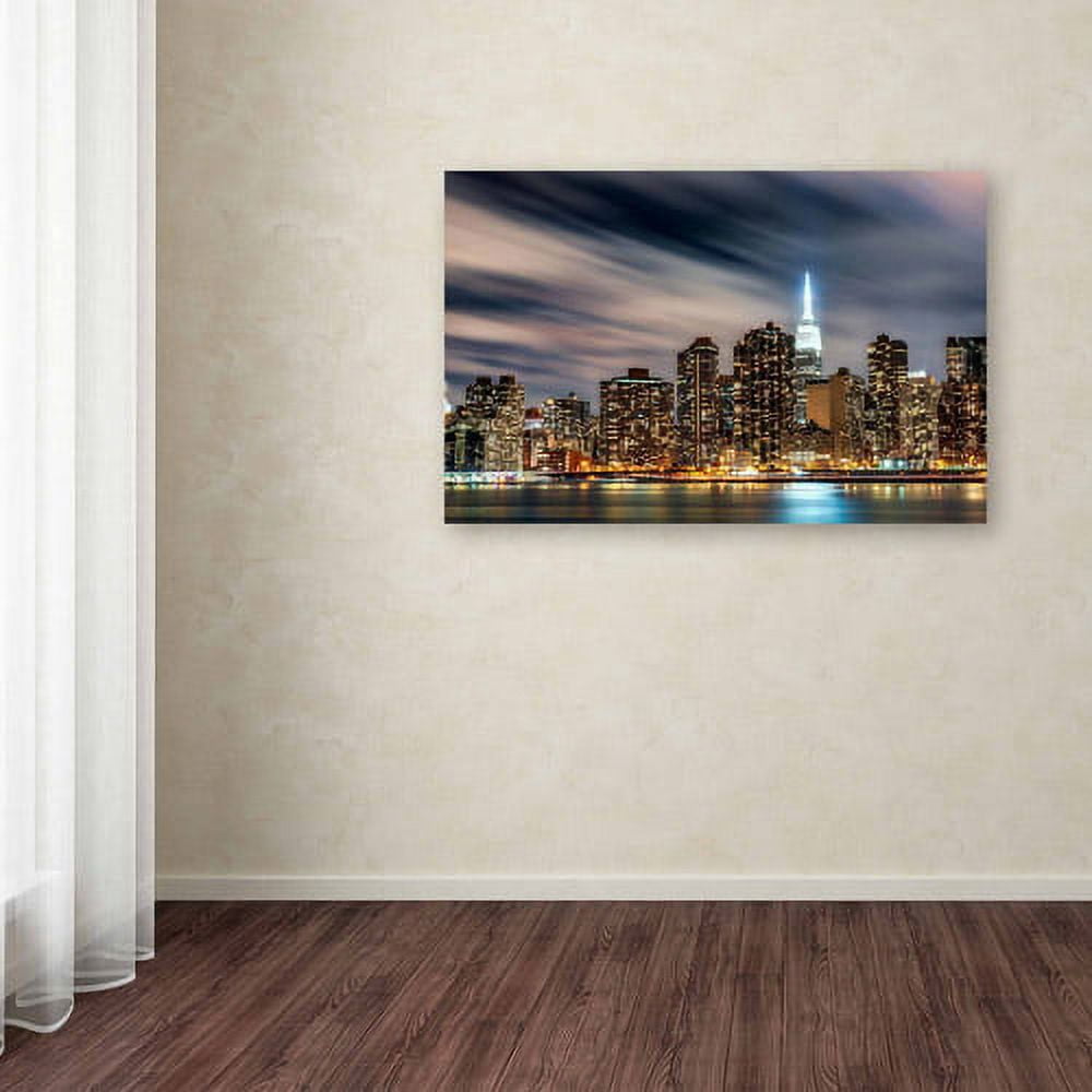 Trademark Fine Art "Midtown Over the East River-V" Canvas Art by David Ayash