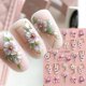 thumbnail image 1 of Flower Nail Art Stickers 5D Nail Stickers Acrylic Embossed Engraved Nail Decals Nail Art Supplies Pink White Floral Leaf Cherry Blossom Adhesive Slide, 1 of 5