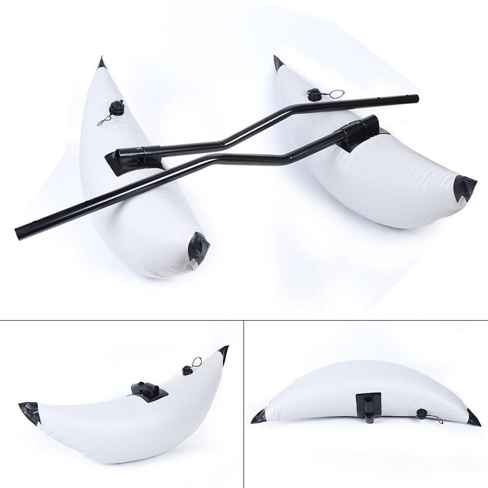 2x PVC Inflatable Outrigger Kayak Canoe Fishing Boat Stabilizer Sidekicks Kit 35.04''x10.83''