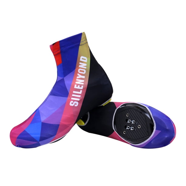 Cubierta de zapatos de ciclismo Cubrezapatillas de bicicleta con cremallera a prueba de polvo para h SIILENYOND Cubierta de zapatos