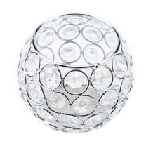 Crystal Tea Light Candle Holders,Votive Candle Holder, for Wedding,Home,Table Centerpiece Decoration Silver(Candle Excluded)