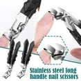 thumbnail image 2 of Angled Head Toenail Clippers for Seniors Toenails Long Handled, Ultra-Sharp B6E8, 2 of 7