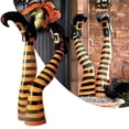 thumbnail image 3 of Kmbangi Halloween Ornament, Striped Leg Shaped Artware Desktop Decor, 3 of 6