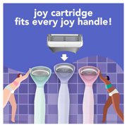 joy Razor for Women, 5 blades, Manual Razor, Handle +2 Blade Razor Refills, Lavendar