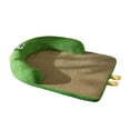 thumbnail image 1 of Tapis pour Animaux Semi-Circulaire avec Poignée Design Détachable Lavable pour Lit Confortable pour Chien et Chat, 1 of 5