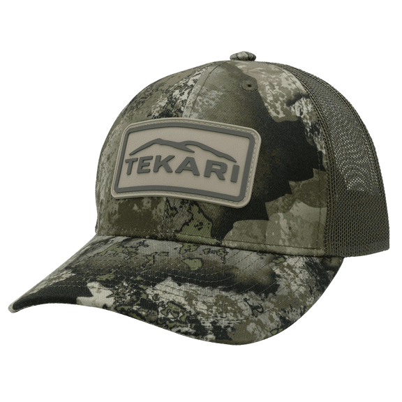 6 Panel Rubber Patch XRC Camo Mesh Back Curved Bill, OSFM