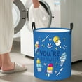 thumbnail image 6 of Uemuo You are so Sweet Pattern Circular Laundry Hamper Basket with handles,Collapsible laundry basket,Large capacity laundry hamper,Laundry Organizer-, 6 of 8