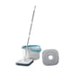 thumbnail image 3 of Juego de trapeador y balde Trapeadores de microfibra de acero inoxidable Reutilizables para el hogar Ajustables con 2 mopas, 3 of 9