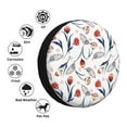 thumbnail image 4 of Naloa Tulips Flowers PVC Leather Spare Tire Wheel Cover for Car Truck SUV Camper Trailer Universal Fit many size17 inch, 4 of 6