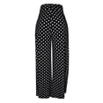 thumbnail image 6 of YYDGH Women's Polka Dot Palazzo Pants High Waisted Wide Leg Pants Hidden Zipper Loose Casual Trousers with Pockets S, 6 of 6