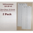 thumbnail image 3 of LV 208V 347V 480V 575V 600V 3 Phase Hager Circuit Breaker Panel Directory Labels Stickers (42 Circuits 2 Pcs), 3 of 6