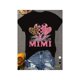 thumbnail image 1 of Women's Casual Short Sleeve T-Shirt - "LoVe iS CaLLeD MiMi" Graphic with Leopard & Glitter Hearts, Geometric Print, Spring/Fall Comfort Fit, Cute Short Sleeve Tops, Spring Fall apparel, Graphic T, 1 of 6