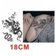 thumbnail image 1 of 3 modelos en blanco y negro neutros de duración oscura, pegatinas de tatuaje de serpiente de viento con brazos de flores, tres serpientes negras de flores LingWen 8390614639249, 1 of 1