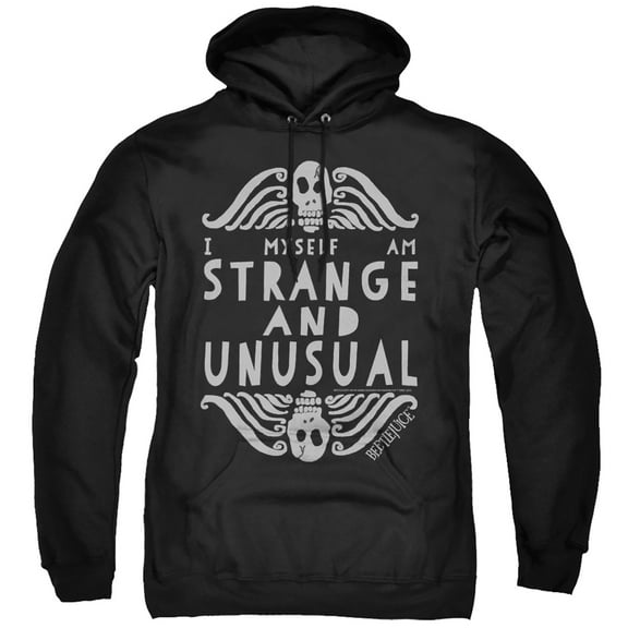 Beetlejuice Strange And Unusual Unisex Adult Pull-Over Hoodie,Strange And Unusual, Small