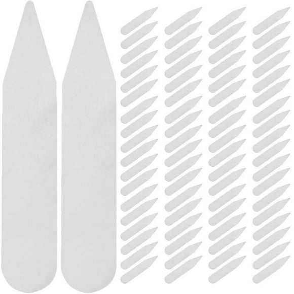 200pcs Shirt Collar Inserts Shirt Collar Support Collar Stays Collar Protectors for Mens Shirts 2025 walkbee Walkbee A B
