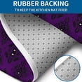 thumbnail image 4 of Purple Black Ornament Eye Pattern Bathroom Rugs Sets 3 Piece,Toilet Cover Set,Absorbent Non Slip Bathroom Mats Sets with U-Shaped Contour Rug Toilet Rug Set, 4 of 5