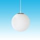 thumbnail image 2 of EeaseMX Lámpara colgante grande de cristal con forma de globo, de cristal blanco, ideal para comedores, cocinas, porches, vestíbulos o restaurantes (15 cm), 2 of 7