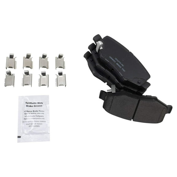 TRQ Rear Ceramic Brake Pad Kit for Dodge Nitro Jeep Liberty Wrangler New BFA73165 Fits select: 2008,2015-2018 JEEP WRANGLER UNLIMITED