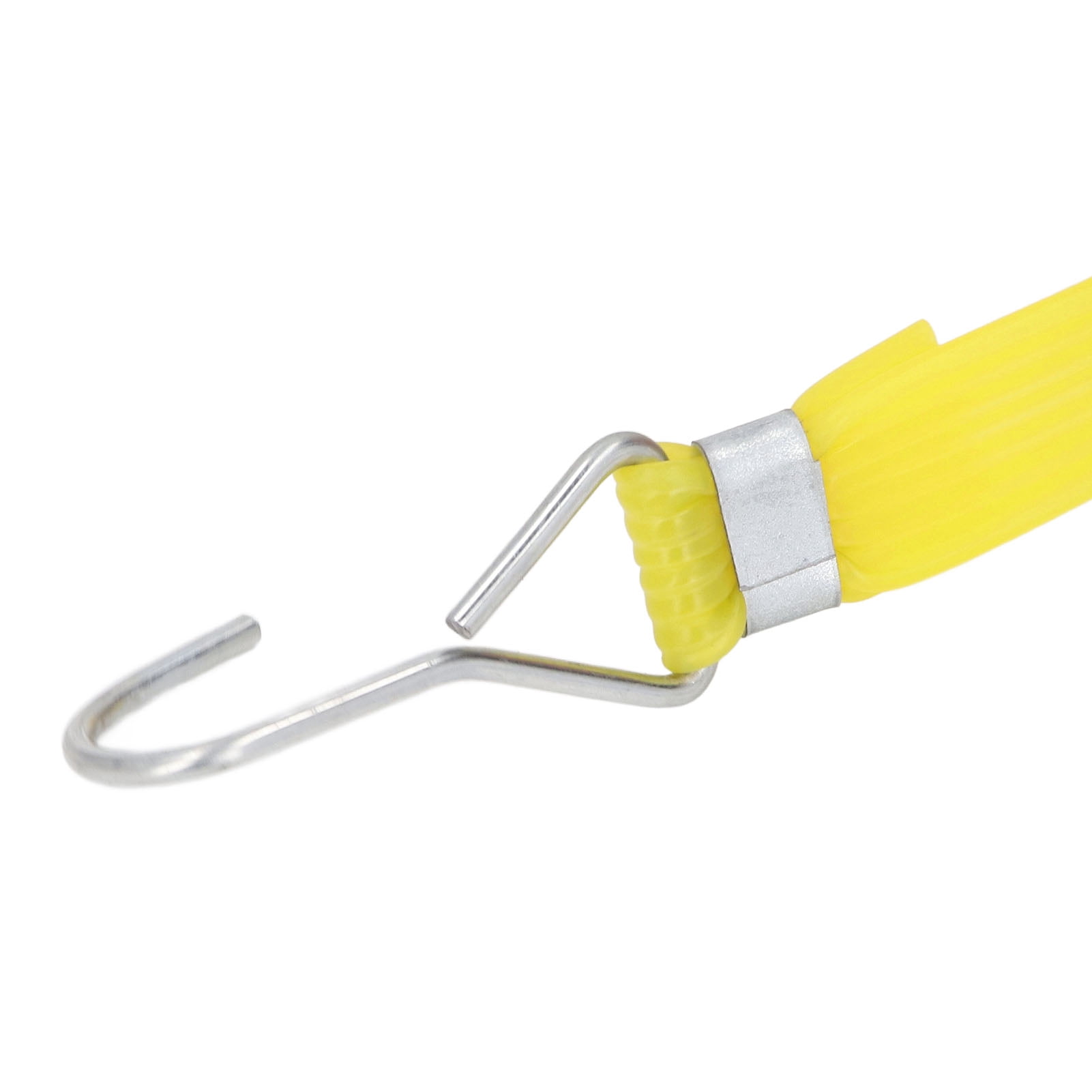 YAHHU 10 Pieces Heavy Duty Outdoor Bungee Cords Set, 13.1 ft / 4 m Extra Long Flat Bungee Strap Tie Down Rope for Securing Transport Cargo on Cars, Trucks, Motorcycles and Camping Tents, Yellow