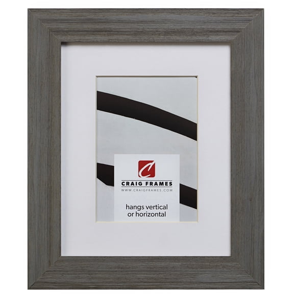 Craig Frames 7221063 24x24 inch Faux Barnwood Gray Picture Frame Matted for a 20x20 Photo