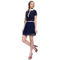 thumbnail image 2 of GANT RUGGER Women's Classic Blue Yewon Crepe Skirt Size Medium, 2 of 3