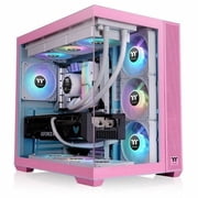 Thermaltake View 380 TG ARGB Bubble Pink Mid Tower Chassis - Mid-tower - Bubble Pink - Tempered Glass, SPCC - 3 x Bay - 4 x 120mm Fan(s) Installed - Mini ITX, Micro ATX, ATX Motherboard Supported -...