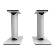 Kanto SP9 9 Universal Desktop Speaker Stands with Rotating Top Plates and Cable Management - Pair (White)