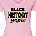 thumbnail image 4 of Inktastic Black History Month Every Day Women's V-Neck T-Shirt, 4 of 5