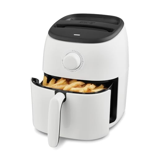 Dash Tasti-Crisp freidora de aire eléctrica + horno con control de temperatura, cesta para freír antiadherente, guía de recetas + función de apagado automático, 1000 vatios, 2,6 cuartos