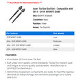 thumbnail image 2 of Inner Tie Rod End Set - Compatible with 2014 - 2019 INFINITI QX80 2015 2016 2017 2018, 2 of 2