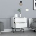 thumbnail image 6 of Cterwk Nightstand, 4 Legs, 2 Drawers, White, 6 of 7