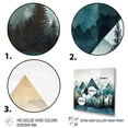 thumbnail image 3 of Designart "Minimalism Winter Mountains I" Minimalism Landscape Canvas Wall Art, 3 of 5
