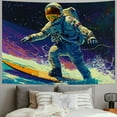 thumbnail image 2 of JRXY Space Astronaut Tapestry for Bedroom Men, Cool Tapestry Posters for Teen Boys, UV Reactive Black Galaxy Tapestries Room Wall Decor, Tapestry for Men Painting, 2 of 6