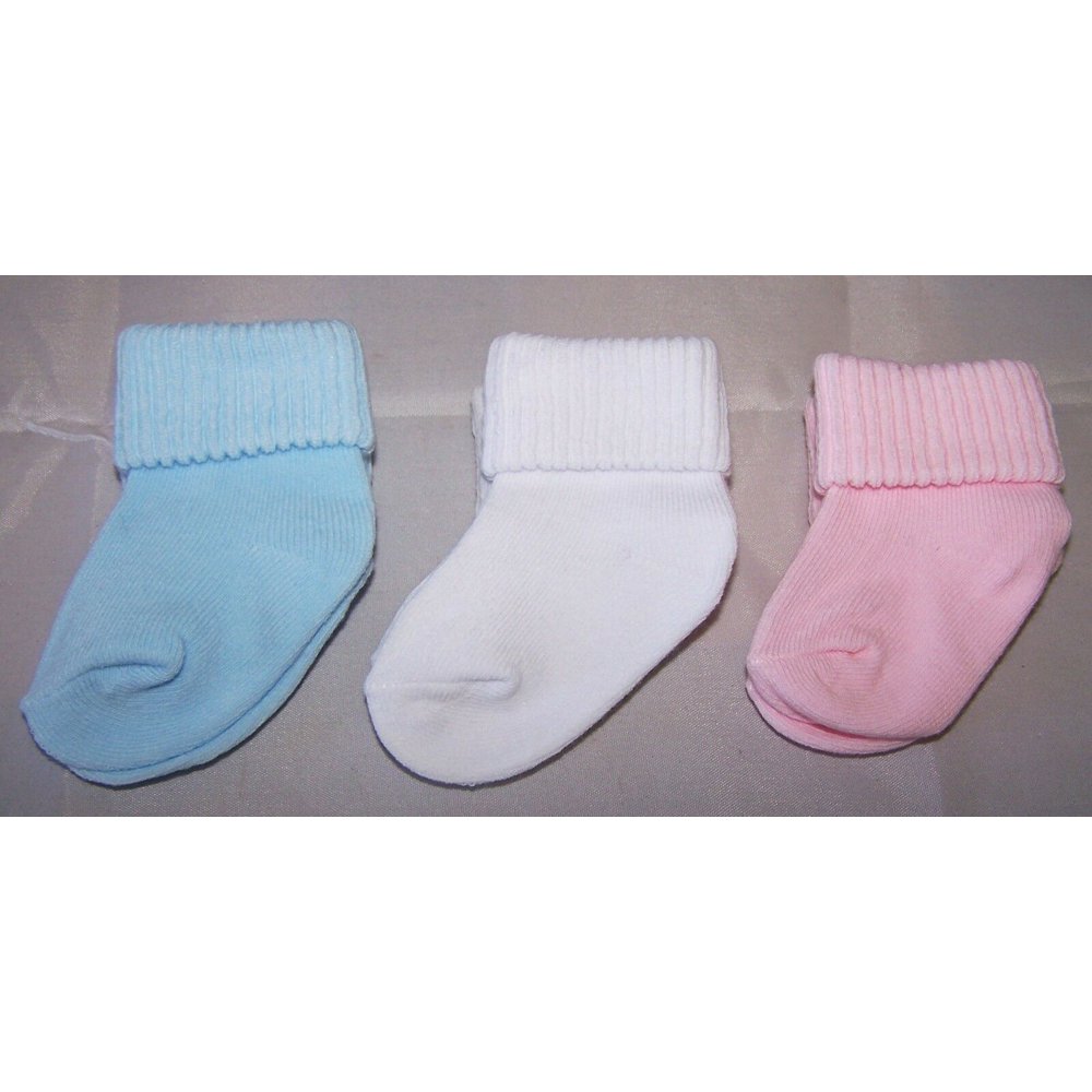 Baby Goods Baby Size Knitted Socks In Solid Colors 12 Pairs Lot