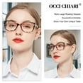 thumbnail image 2 of OCCI CHIARI Reading Glasses Fashion Ladies Readers 2.75(1.0 1.25 1.5 1.75 2.0 2.25 2.5 2.75 3.0 3.5 4.0) Large Frame, 2 of 6