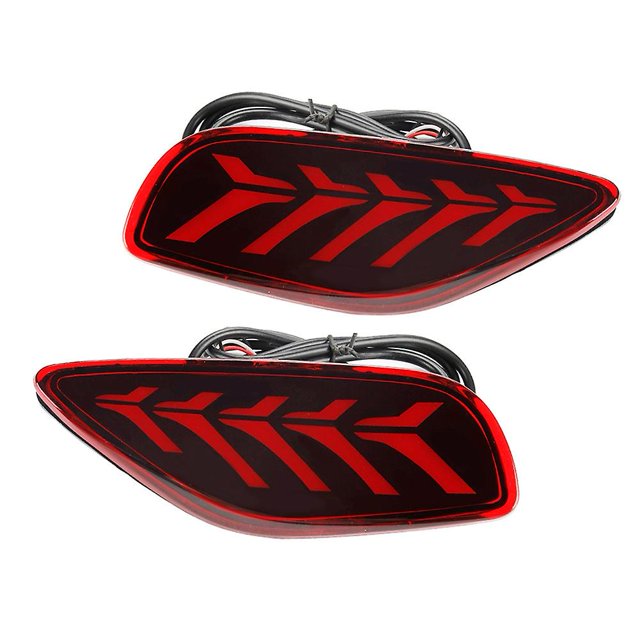 1 par coche led reflector de señal de giro trasero luz de freno Afortunado Sencillez