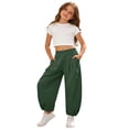 thumbnail image 2 of SNKSDGM Back-to-School Girls Pantaloons Casual Playful with Elastic Waist for Everyday Outdoor Activities Age 1-8 Years Comfortable Spring Summer Pants, 2 of 4