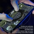 thumbnail image 4 of 1 Paire de Gants de Jeu Antidérapants Réutilisables pour le Bout des Doigts Jeu Mobile Absorption Sensible Manches Non Abrasives Couvre Accessoires de Jeu Blanc Bleu, 4 of 8