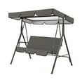 thumbnail image 5 of oshhnii Garden Swing Chair Canopy Cover Kit Accessories Canopy 195x125x15cm Sunproof Grey, 5 of 8