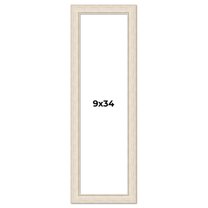 9x34 Frame White Real Wood Picture Frame Width 1.75 inches | Interior Frame Depth 0.5 inches |